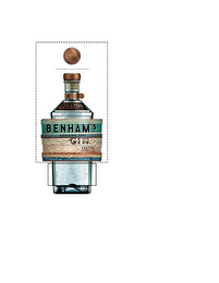 SONOMA'S GRATON DISTILLING BENHAM'S GIN CALIFORNIA FRUITS BOTANICALS