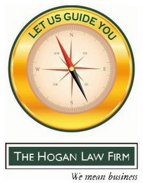 LET US GUIDE YOU THE HOGAN LAW FIRM WE MEAN BUSINESS N NE E SE S SW W NW