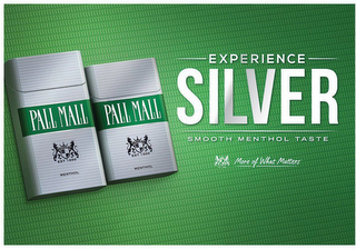 PALL MALL EST 1899 MENTHOL EXPERIENCE SILVER SMOOTH MENTHOL TASTE MORE OF WHAT MATTERS