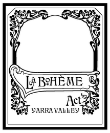 LA BOHEME ACT YARRA VALLEY