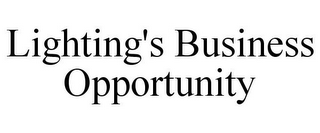 LIGHTING'S BUSINESS OPPORTUNITY
