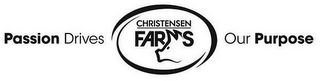PASSION DRIVES OUR PURPOSE CHRISTENSEN FARMS