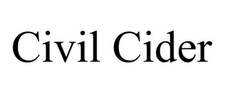 CIVIL CIDER