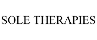 SOLE THERAPIES