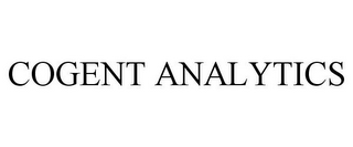 COGENT ANALYTICS