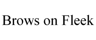 BROWS ON FLEEK
