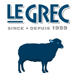 LE GREC SINCE DEPUIS 1959