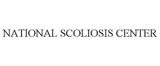 NATIONAL SCOLIOSIS CENTER