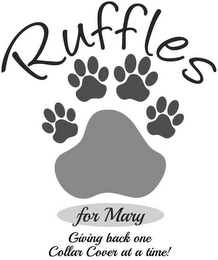 RUFFLES FOR MARY GIVING BACK ONE COLLARCOVER AT A TIME!