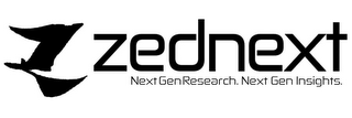 ZEDNEXT NEXT GEN RESEARCH. NEXT GEN INSIGHTS. Z