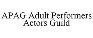 APAG ADULT PERFORMERS ACTORS GUILD