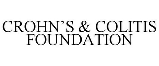 CROHN'S & COLITIS FOUNDATION