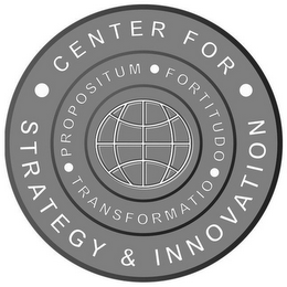 CENTER FOR STRATEGY & INNOVATION FORTITUDO TRANSFORMATIO PROPOSITUM