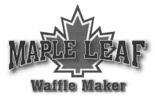 MAPLE LEAF WAFFLE MAKER