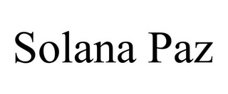 SOLANA PAZ