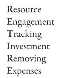 RETIRE RESOURCE ENGAGEMENT TRACKING INVESTMENT REMOVING EXPENSES