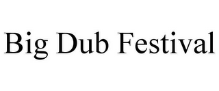 BIG DUB FESTIVAL