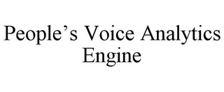 PEOPLE'S VOICE ANALYTICS ENGINE