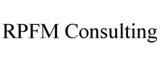 RPFM CONSULTING