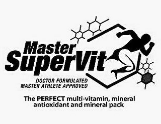 MASTER SUPERVIT DOCTOR FORMULATED MASTER ATHLETE APPROVED THE PERFECT MULTI-VITAMIN, MINERAL ANTIOXIDANT AND MINERAL PACK