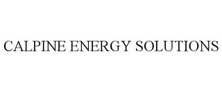 CALPINE ENERGY SOLUTIONS