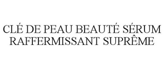 CLÉ DE PEAU BEAUTÉ SÉRUM RAFFERMISSANT SUPRÊME