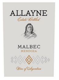 ALLAYNE ESTATE BOTTLED MALBEC MENDOZA WINE OF ARGENTINA