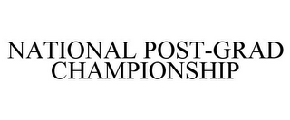 NATIONAL POST-GRAD CHAMPIONSHIP