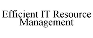 EFFICIENT IT RESOURCE MANAGEMENT