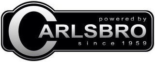 POWERED BY CARLSBRO SINCE 1959