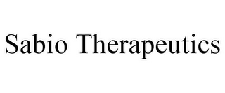 SABIO THERAPEUTICS