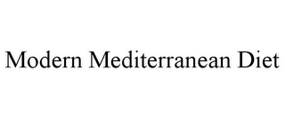 MODERN MEDITERRANEAN DIET