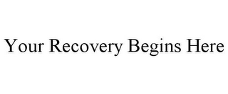 YOUR RECOVERY BEGINS HERE