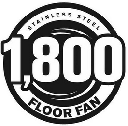 STAINLESS STEEL 1,800 FLOOR FAN