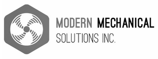 MODERN MECHANICAL SOLUTIONS INC.