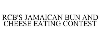 RCB'S JAMAICAN BUN AND CHEESE EATING CONTEST