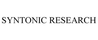 SYNTONIC RESEARCH