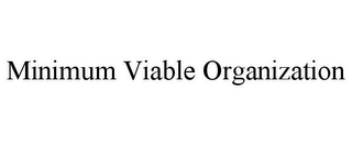 MINIMUM VIABLE ORGANIZATION