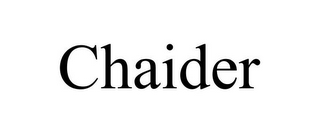 CHAIDER