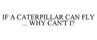 IF A CATERPILLAR CAN FLY ... WHY CAN'T I?