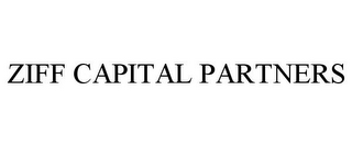 ZIFF CAPITAL PARTNERS