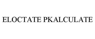 ELOCTATE PKALCULATE