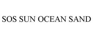 SOS SUN OCEAN SAND