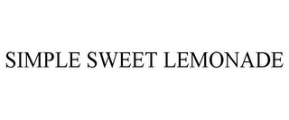 SIMPLE SWEET LEMONADE