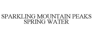 SPARKLING MOUNTAIN PEAKS SPRING WATER