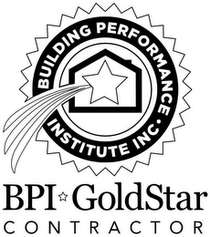 BUILDING PERFORMANCE INSTITUTE INC. · BPI GOLDSTAR CONTRACTOR