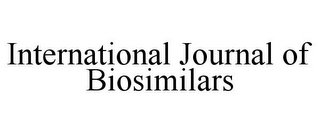 INTERNATIONAL JOURNAL OF BIOSIMILARS