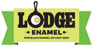 LODGE ENAMEL PORCELAIN ENAMEL ON CAST IRON