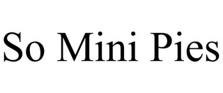 SO MINI PIES