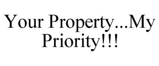 YOUR PROPERTY...MY PRIORITY!!!